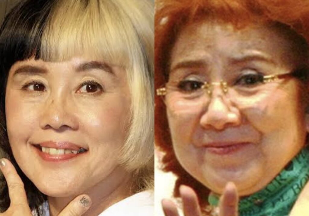 野沢直子と野沢雅子が並んでいる