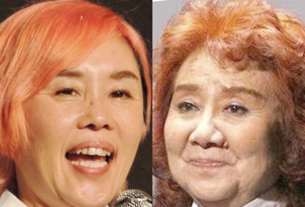 野沢直子と野沢雅子が並んでいる